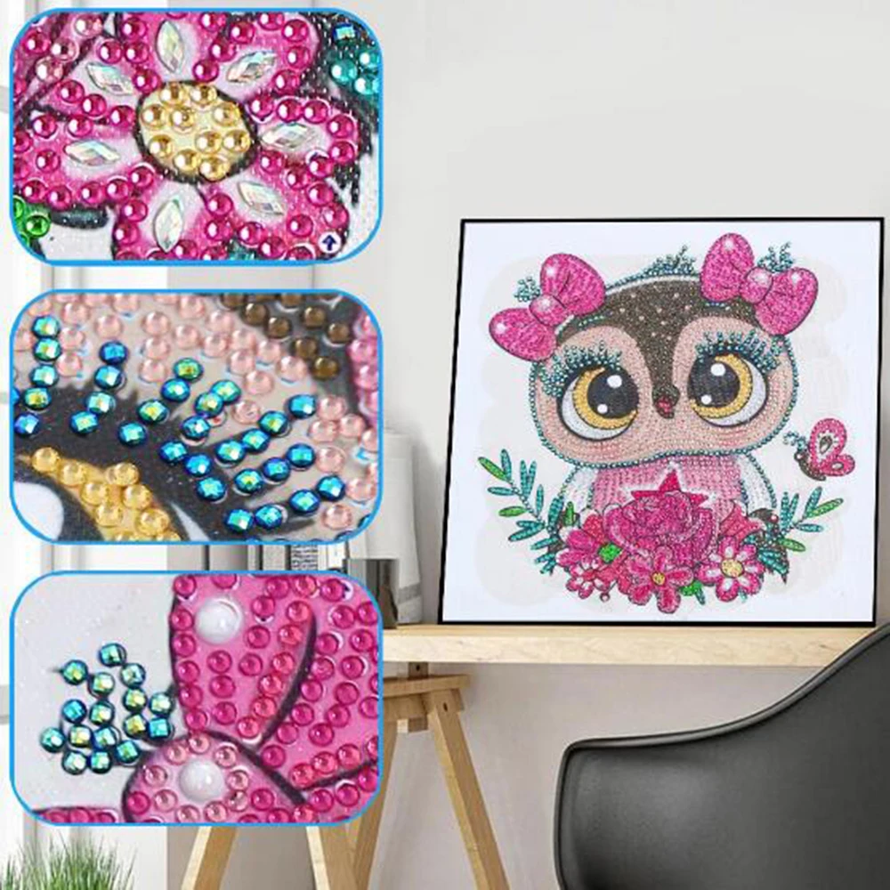 

Мультфильм 5D DIY алмазная живопись вышивка крестиком особая форма Стразы животные цветок Кот Алмазная вышивка подарок ручная работа