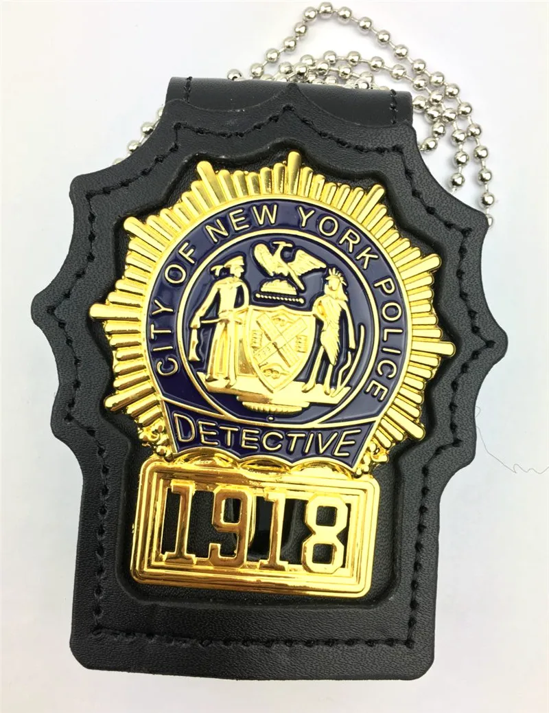 Металлический значок для полиции Нью Йорка косплей полицейский инспектор