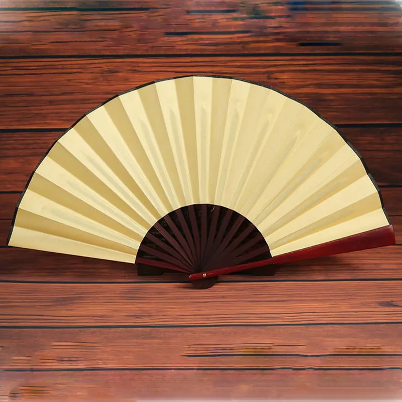 Цветной бумажный веер 1 шт. складная 10 дюймовая масляная живопись двойная пустая