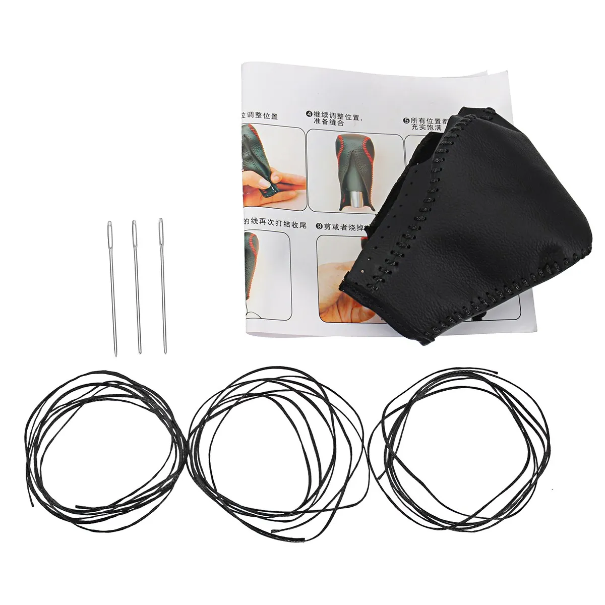 Горячая Распродажа красный/черный кожаный чехол для автомобиля ручка