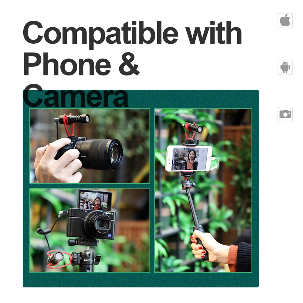 

3.5mm Audio Plug Vlog Microphone Professional Camera Recording Microphone For Camera DSLR Digital Video Camcorder