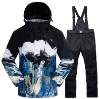 new hot ski suit men winter new outdoor windproof waterproof thermal male snow pants sets skiing and snowboarding ski jacket men