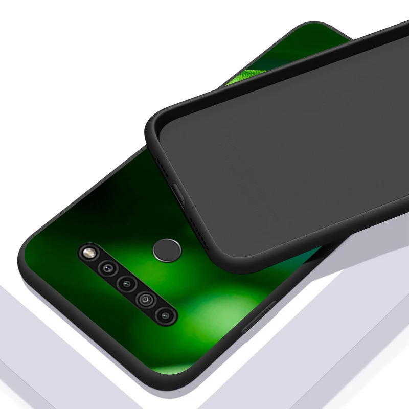 

Four Leaf Ladybug for LG G8 G8S G8X V30 V35 V40 V50 V60 ThinQ Q60 K40 K50 K30 K41 K51 K61 K71 K22 Black Phone Case