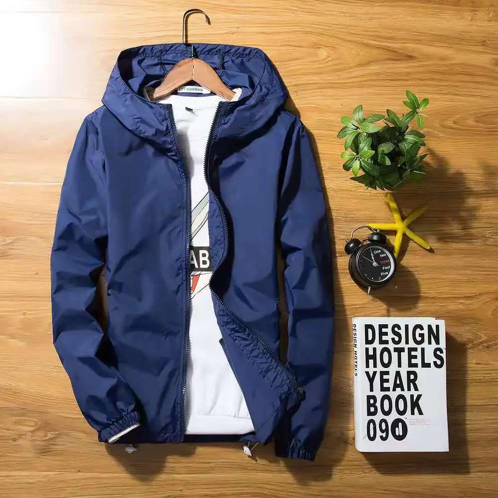 Мужская куртка ветровка 2019 весенняя и осенняя модная мужская верхняя Толстовка