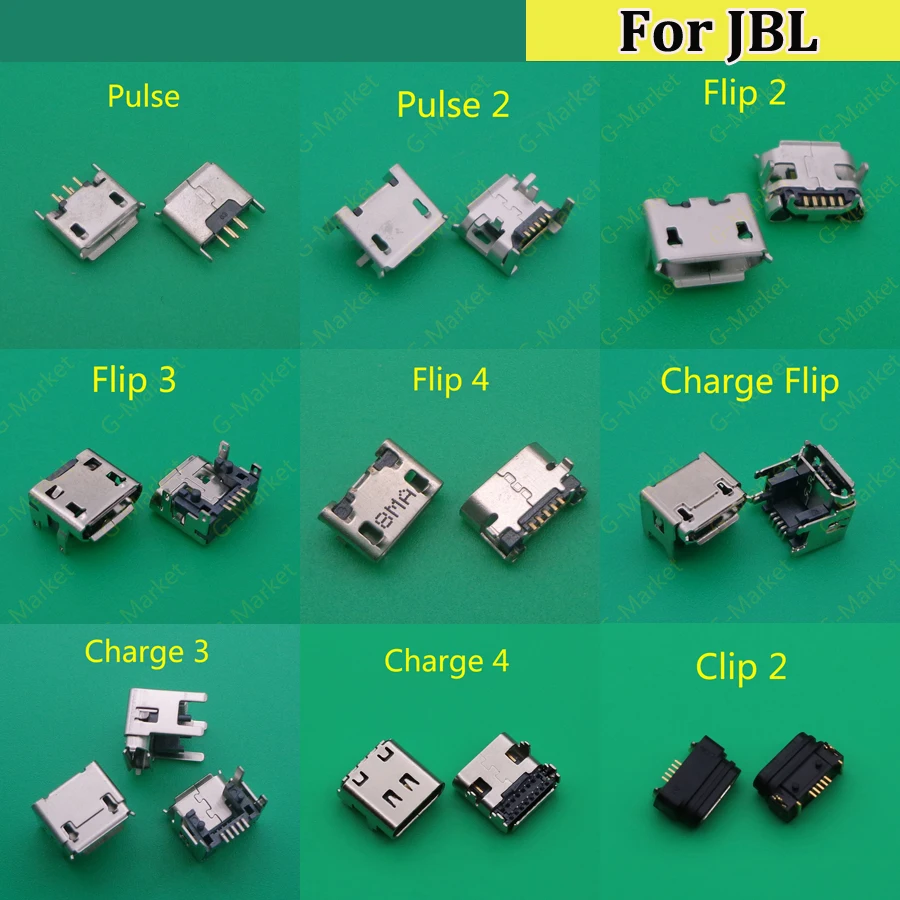 

Для JBL charge 4 FLIP 3 4 2 Pulse 2 flip4 clip2 Bluetooth динамик Mini Micro USB разъем для зарядки штекер питания запасные части