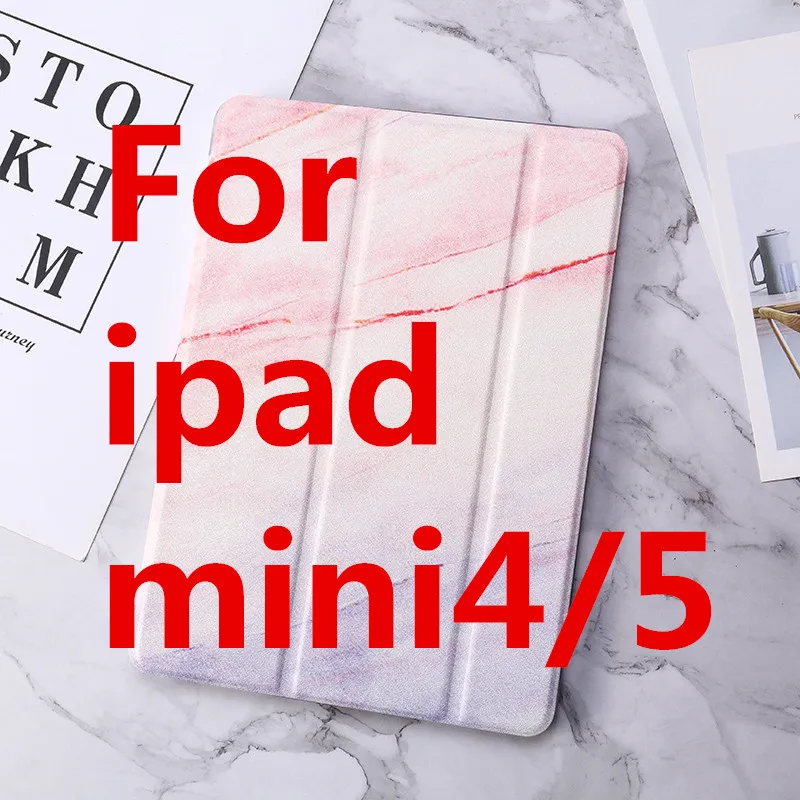 Для iPad 2/3/4 iPad Air/Air 2 мраморный узор силиконовый чехол s для iPad 9,7 Pro 10,5 iPad Air 3 Mini 123 Mini 4 5 Чехол - Цвет: pink