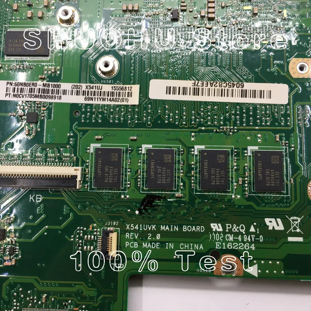 KEFU для ASUS X541UJ X541U F541U F541UV X541UVK Φ 4 ГБ/память материнская плата ноутбука