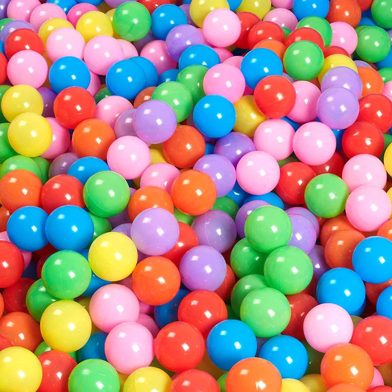 Экологичные забавные шарики для бассейна цветные мягкие пластиковые надувные - Фото №1