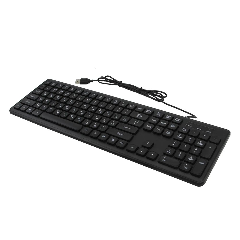 CHYI 108 Key Russian Standard Wired Keyboard USB Silent For Laptop Desktop Computer | Компьютеры и офис