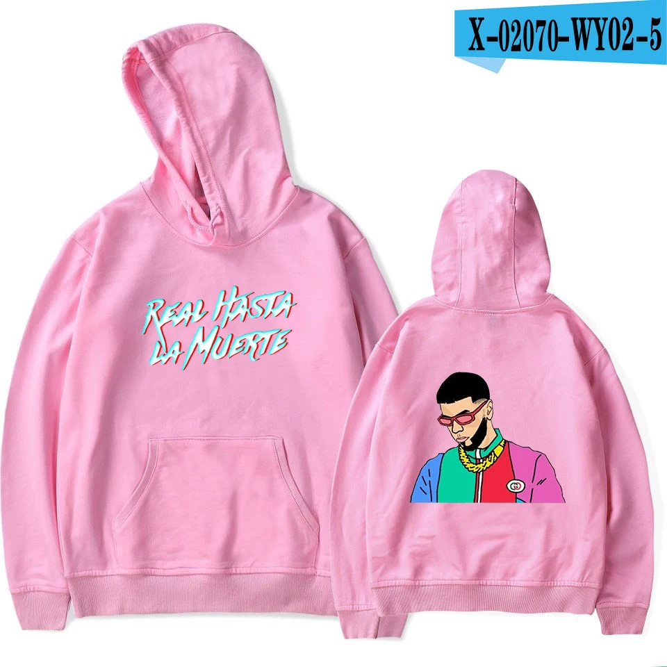 Anuel AA Стиль Знаменитостей Толстовка для мужчин и женщин - Цвет: e