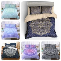 3d printed bohemian gradients comforter bedding sets mandala duvet cover set pillowcase queen king size bedroom set for adult
