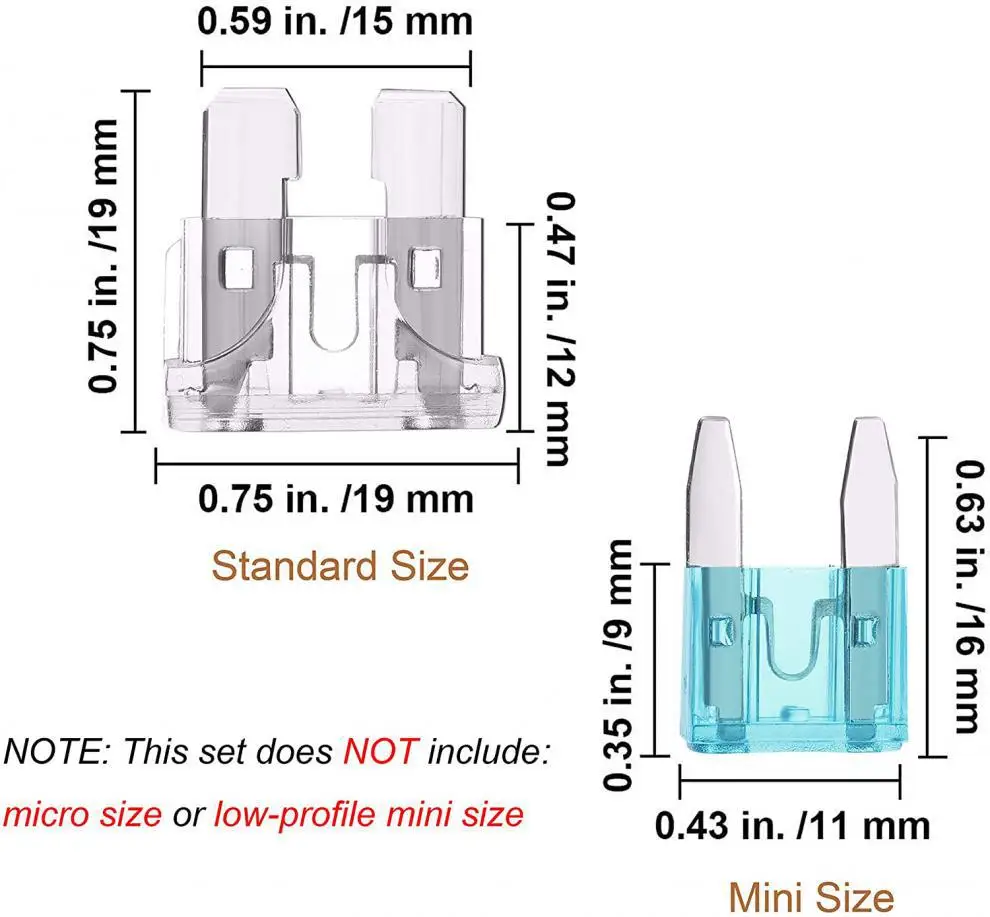Предохранители для авто 250 шт. набор предохранителей в ассортименте страхования