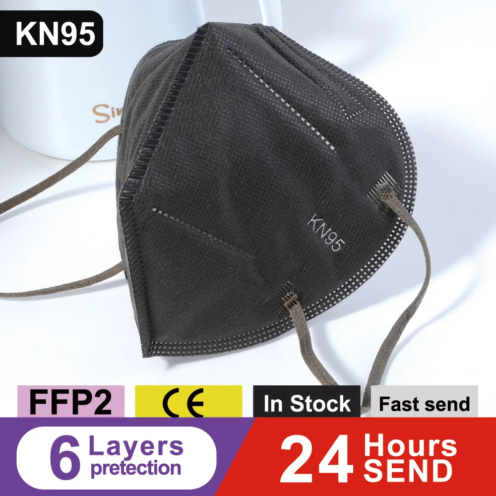 Маска FFP2Mask KN95 Пылезащитная 6-слойная дышащая с фильтром | Безопасность и защита