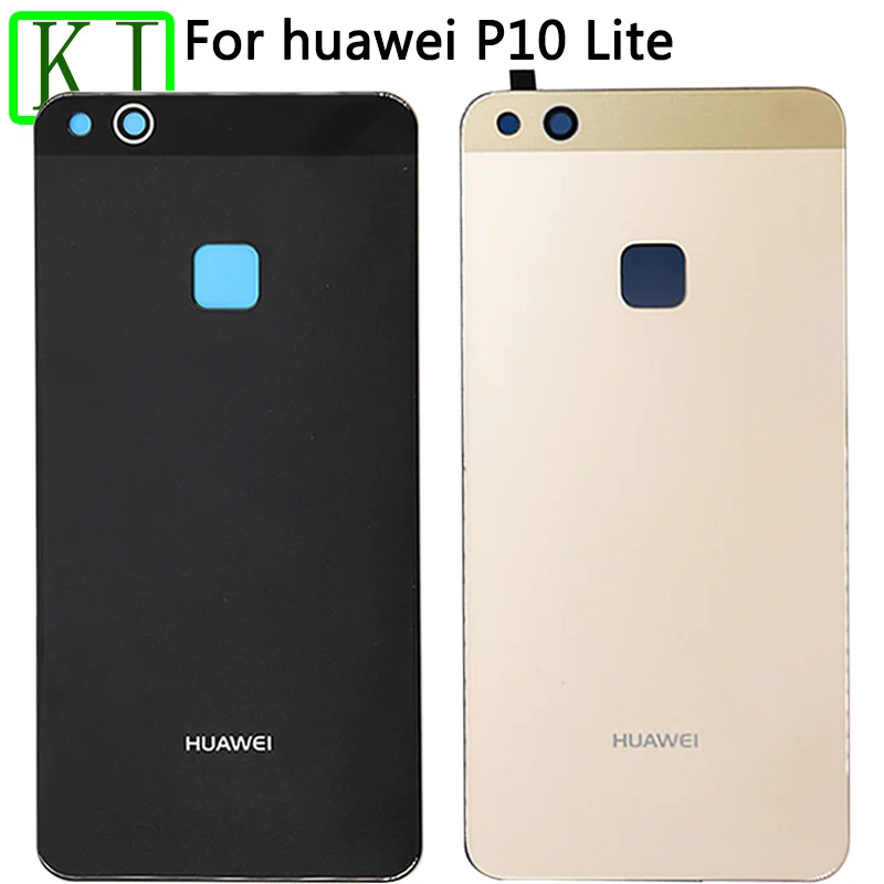 Для HUAWEI P10 Lite крышка батареи Задняя стеклянная дверная панель с клеем для P10 lite задняя крышка Корпус чехол
