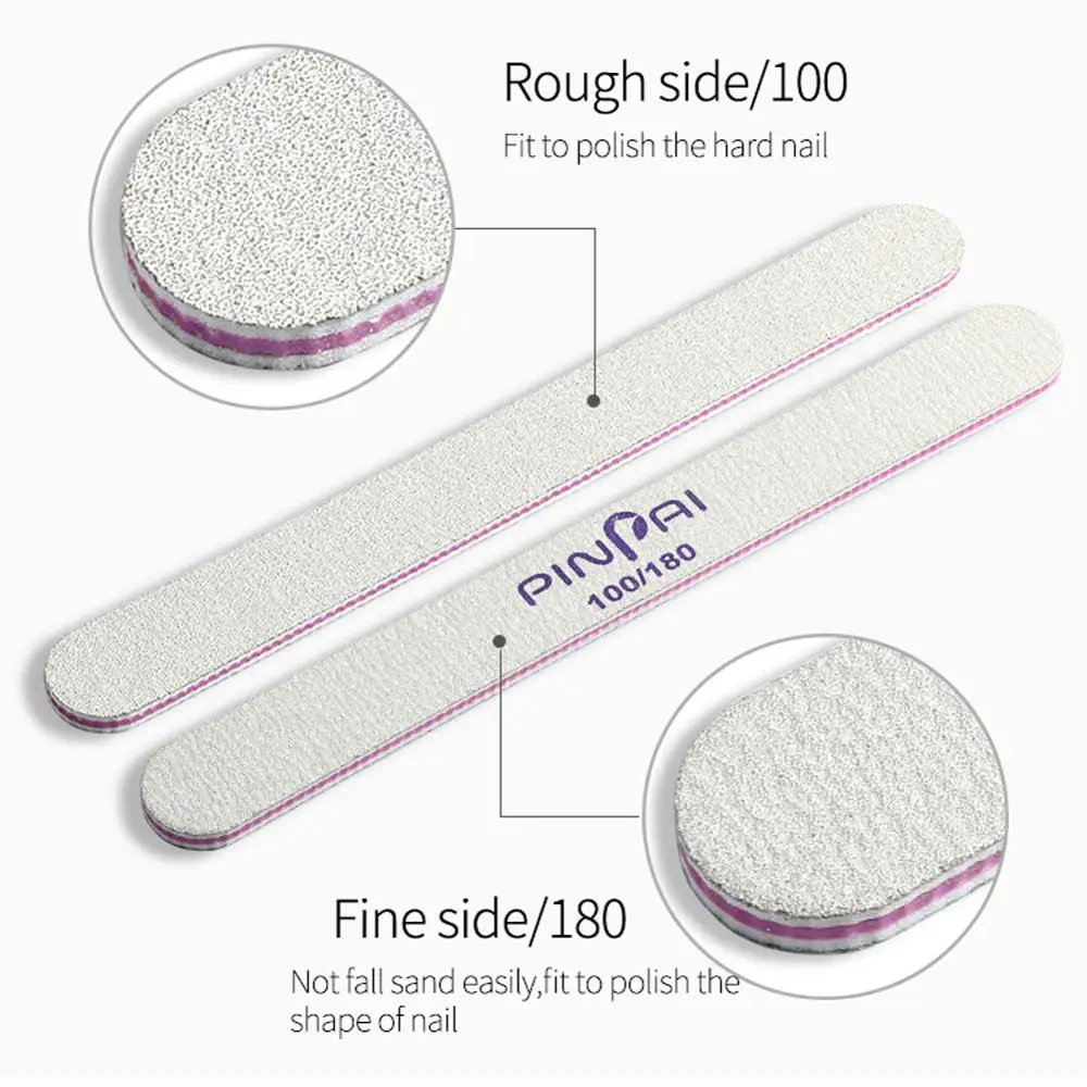 Наждачная бумага для гелевых ногтей 1 шт. пилка 180/240 профессиональный маникюрный