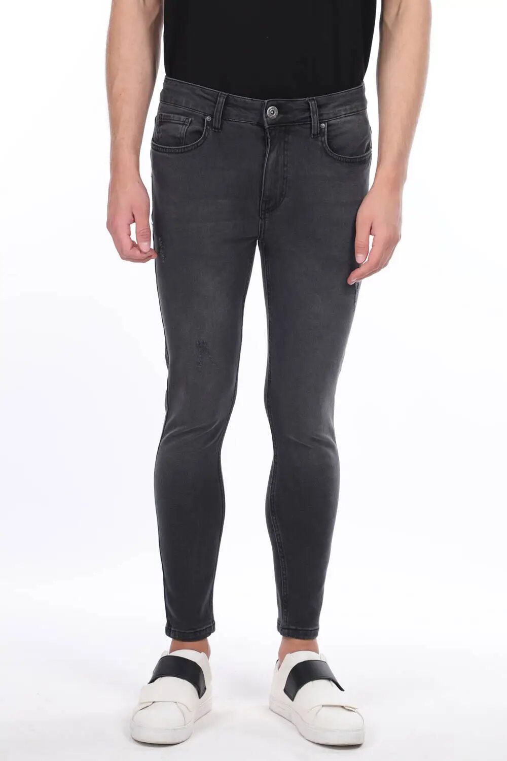 

Men Smoked Skinny Fit Jean Pants