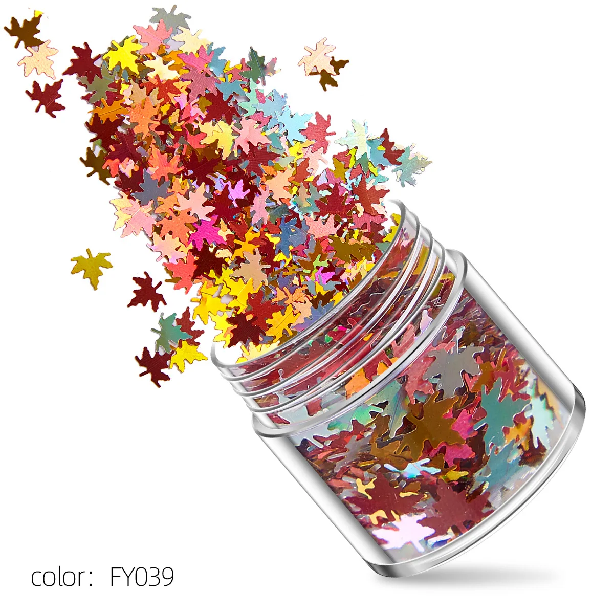 Блестки для дизайна ногтей смешанные блестки цветная пудра Хэллоуина кленовый