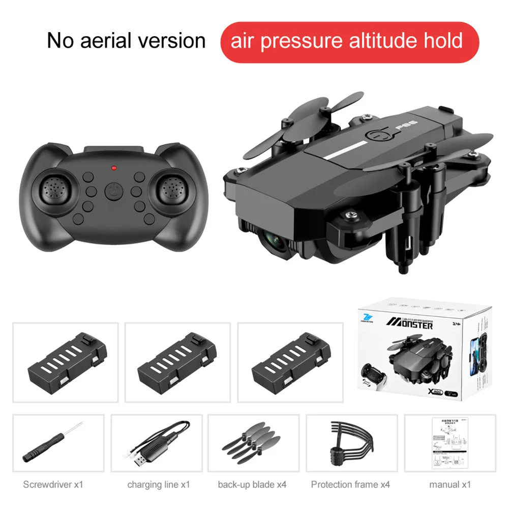 

Hight Hold Aircraft 2.4GHz FPV Kid Toy Gift Headless Mode Foldable Arm Aerial Photography WIFI HD Mini Quadcopter RC Drone