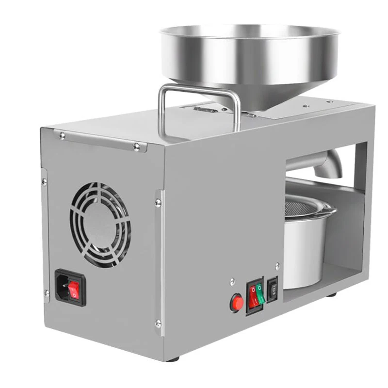 110 В/220 В автоматический холодный пресс для масла из нержавеющей стали семян