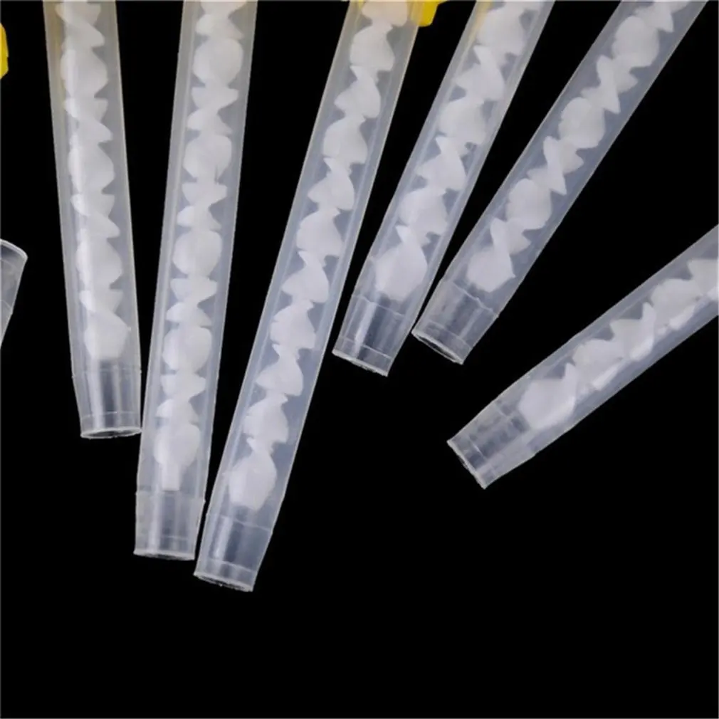 100/50pcs Dental Materials Dentistry Silicone Rubber Conveying Mixing Head Disposable Impression Nozzles Mixing Tips Mixing Tube images - 6
