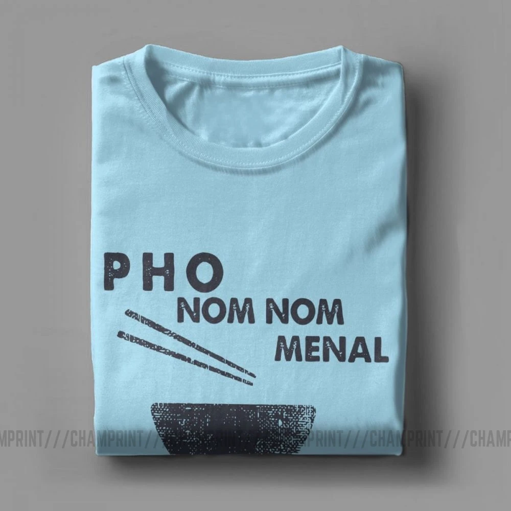 Pho Nom Мужская футболка мужские футболки из 100% хлопка вьетнамские супы лапша еда