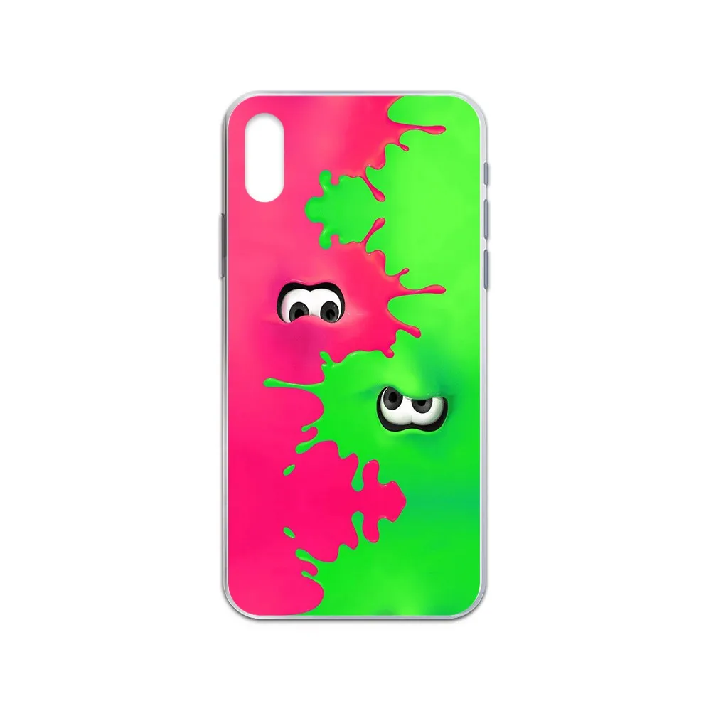 Чехол для телефона splatoon 2 Gun machine game мягкий прозрачный чехол iphone 4 4S 5 5C 5S 6 6S PLUS 7 8 X XR XS