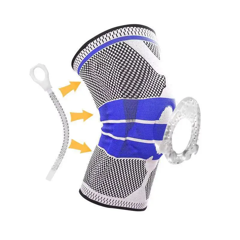 Спортивные наколенники силиконовые весенние полоски поддерживающие давление