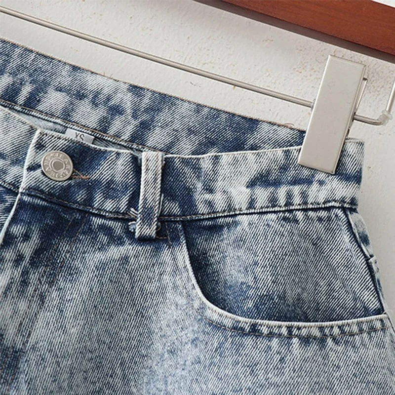 

Mandylandy Summer Short Jeans For Women High Waisted Denim Shorts Hot Pants Tassel Mini Jean Woman