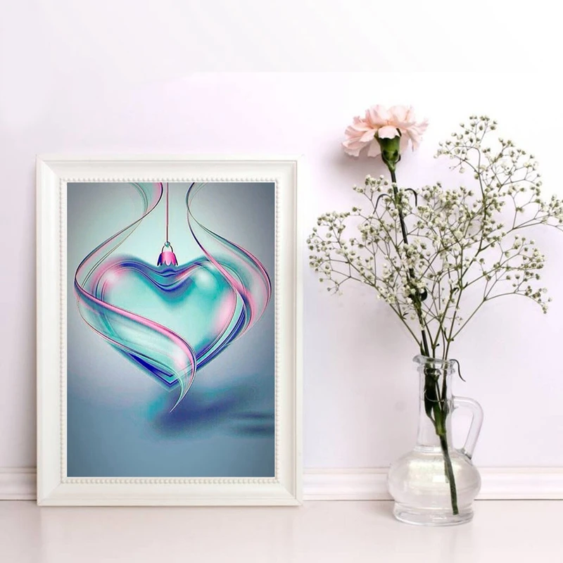 

Diamond painting Heart Full Drills Diamond Embroidery 5D Picture of Rhinestone Diamond Mosaic Christmas Gift Home Decor BY95