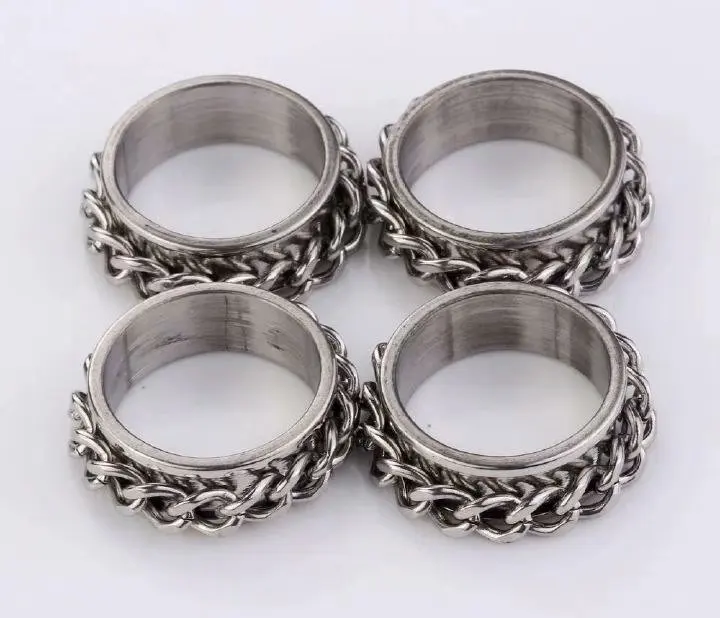 

YQTDMY 50 pcs Ring Personalized Rings Stainless Steel Ring for Men Women Jewelry