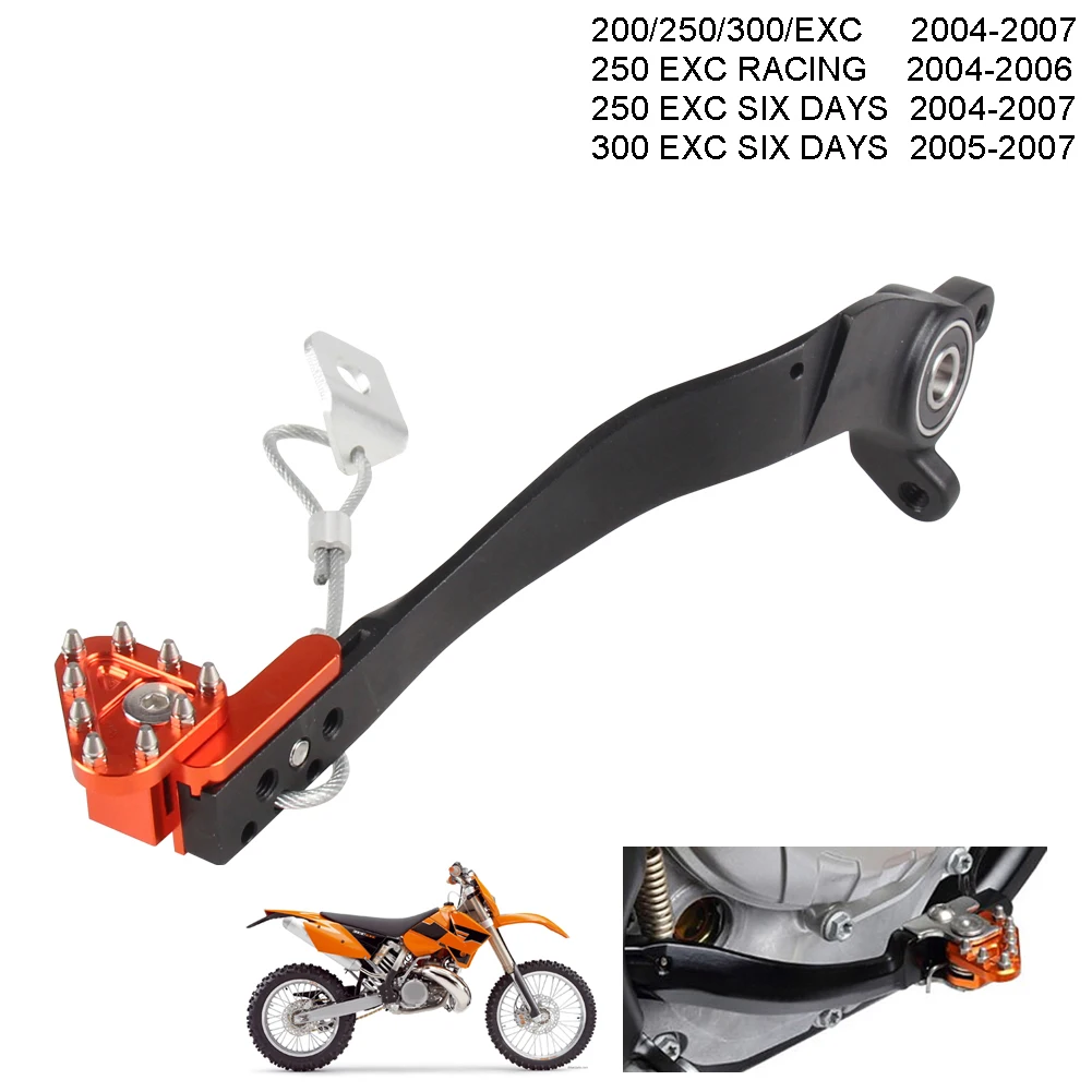 

Foot Brake Pedal For KTM EXC 200 250 300 RACING SIX DAYS FACTORY EDITION 2004 2005 2006 2007 Motobike Motocycle Accessories
