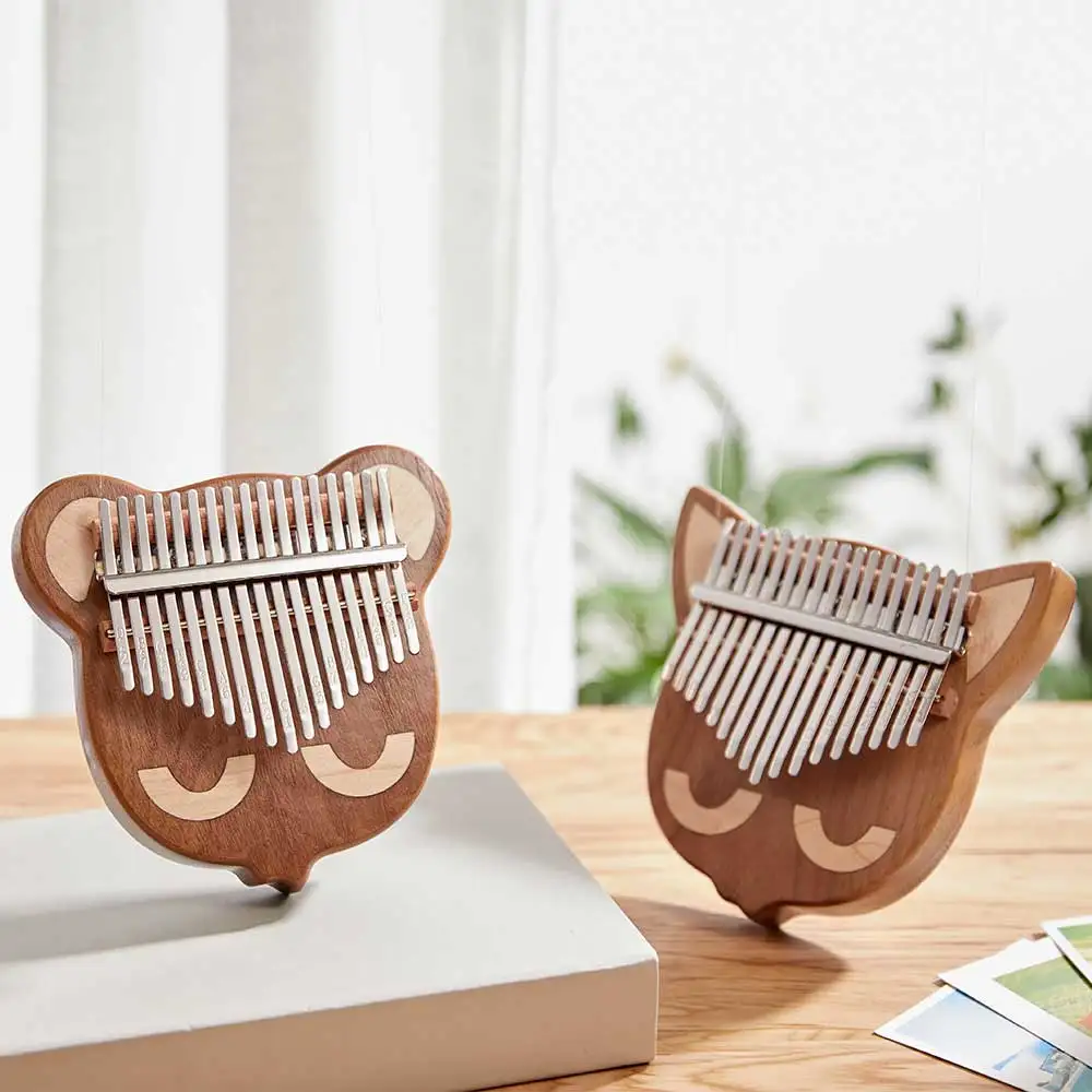 Kalimba 17 клавиш черный орех большой палец Пианино музыкальный инструмент