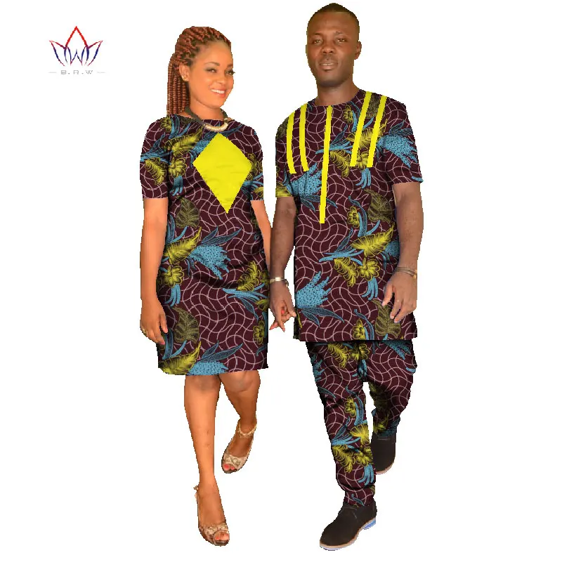Новинка модная одежда для пар мужской комплект Дашики женское платье большого