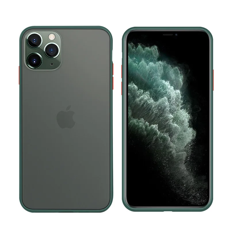 Ультратонкий матовый Противоскользящий чехол для Iphone 11 Pro Max X Xs XR 6S 6 7 8 Plus лучшая