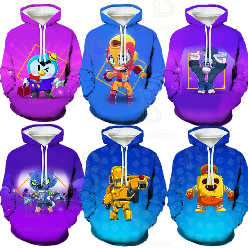 

Crow Star Hoodie 3D Print Kids Child Cartoon Game Star Long Sleeve Hoodie For Boy Tops Child Clothes Sweatshirts