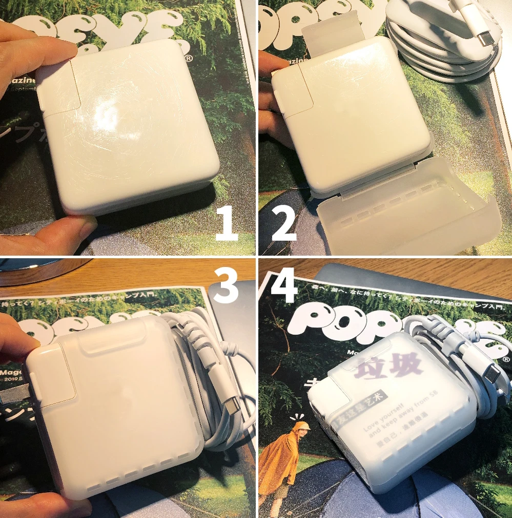 Чехол для ноутбука MacBook Air Pro Retina адаптер Коробка хранения крышка 12 13 15 и 16 USB C 29 Вт/30