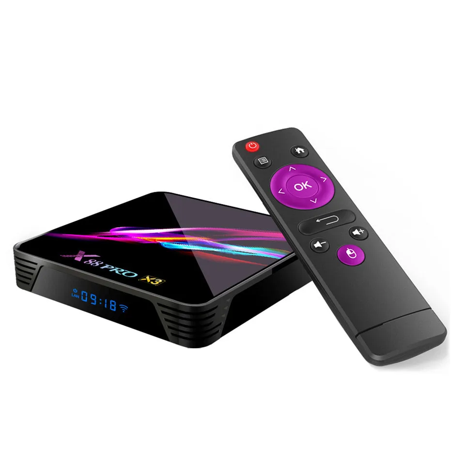 ТВ приставка X88 PRO X3 2020 дюйма 4 + 64 ГБ 8K Android 9 0|SmartTV-стики и тюнеры| |