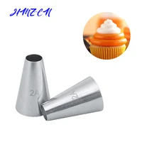 2a round cake nozzles pastry tips cup cake cream decorating tool stainless steel cupcake cookie piping nozzle diy