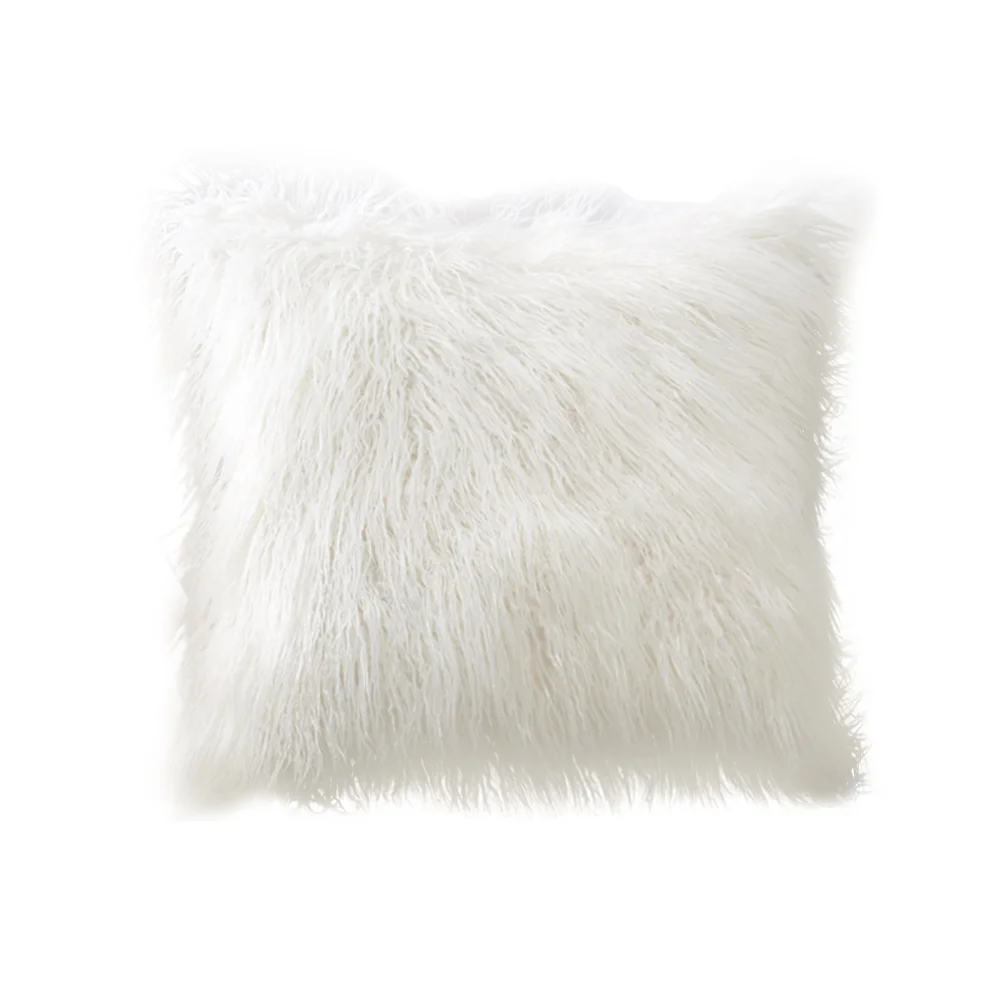 Мягкий меховой плюшевый чехол для подушки наволочка домашний декор наволочки