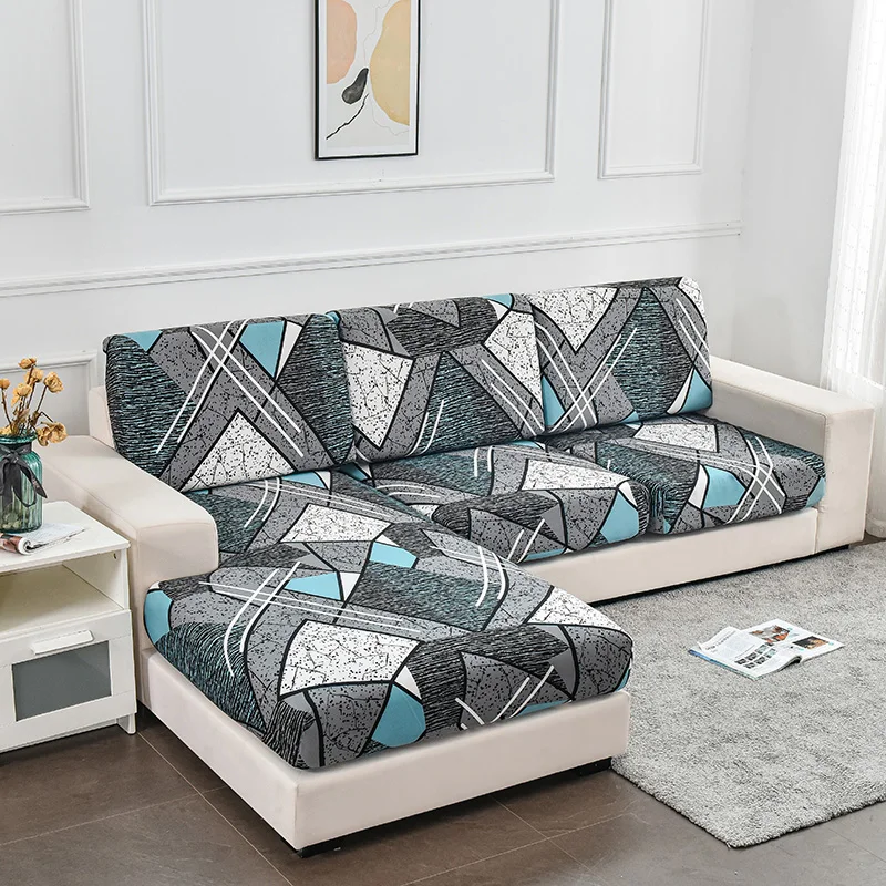 Защитный чехол для мебели в клетку эластичный дивана из спандекса гостиной | Дом