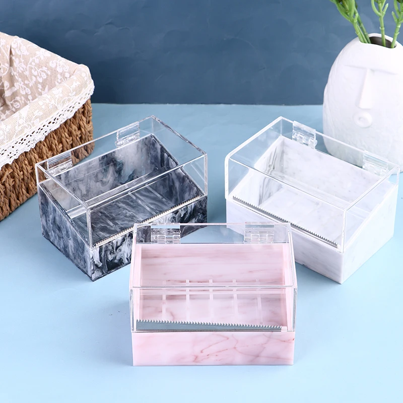 

New Dustproof Eyelash Tape Cutter Acrylic Multi-Grid Tape Storage Box Lash Extension Supplies Dustproof Tape Storage Tools