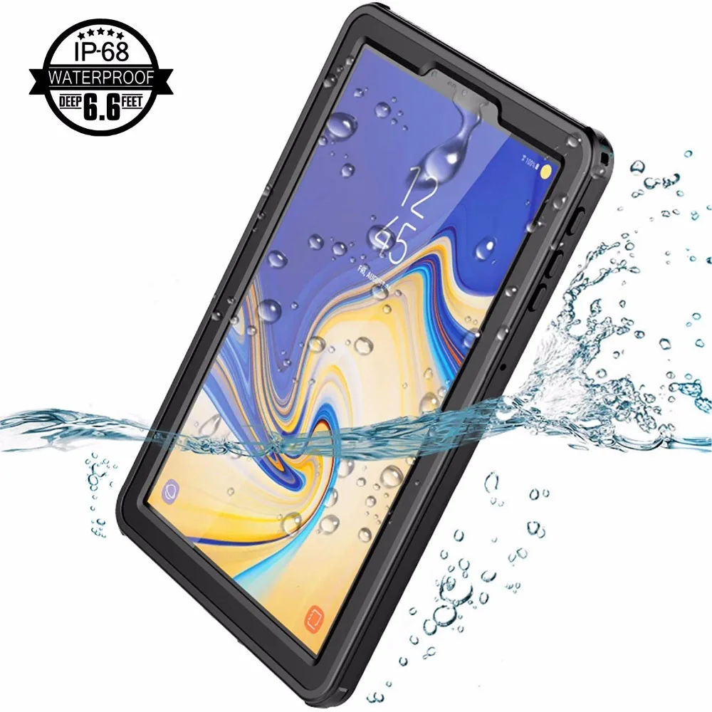 IP68 Водонепроницаемый чехол для samsung Tab S4 со встроенным экраном полный корпус