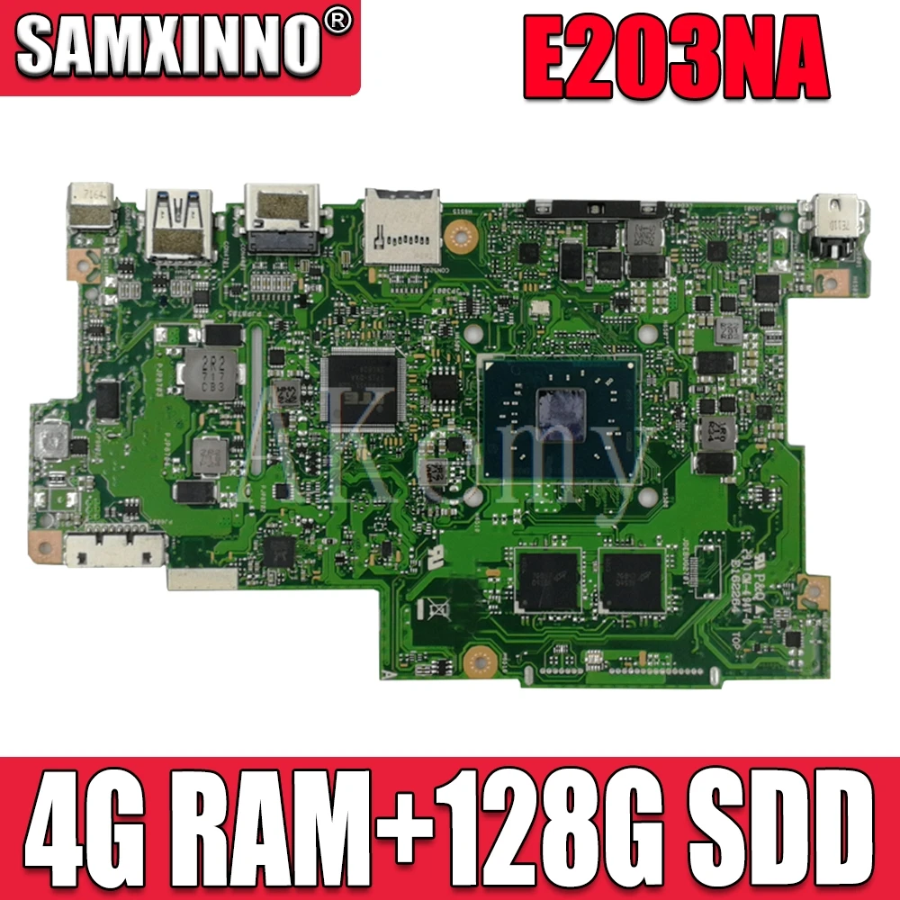 С 128G SDD + 4G RAME203NA материнская плата для For Asus E203N E203NA Notebook notebook плата|Материнские