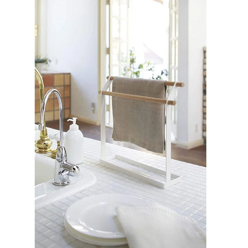 Напольная Съемная вешалка для полотенец в японском стиле многофункциональная