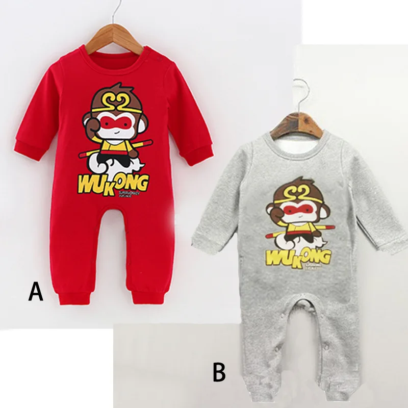 

Autumn Baby Rompers Baby Boy Clothes Girls Clothing Newborn Infant Jumpsuit Winter Outfits Cartoon wukong Onesies