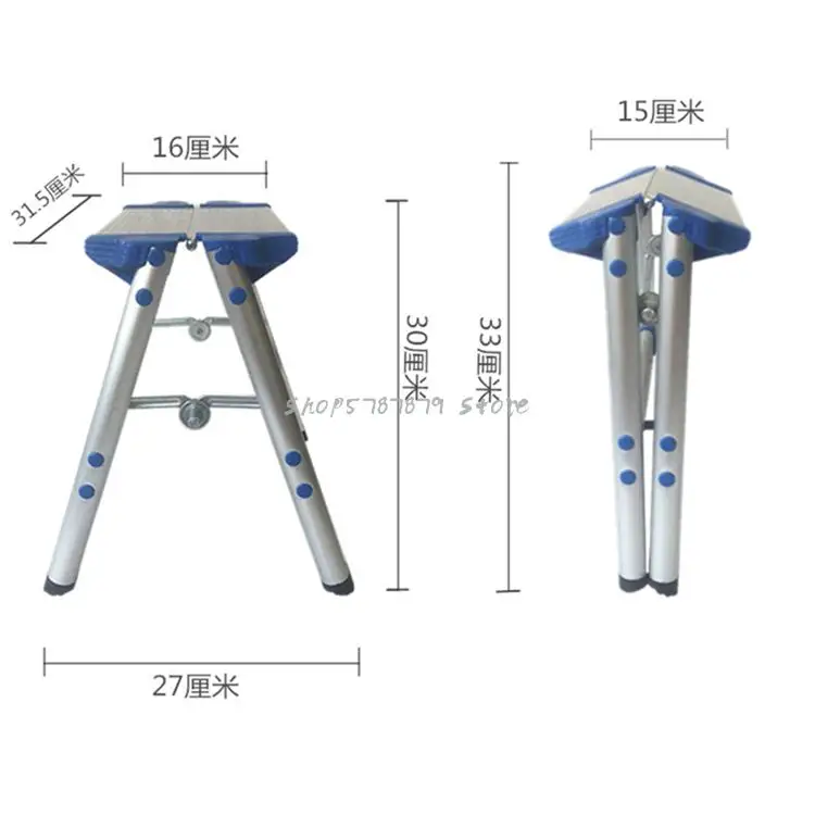 Одноступенчатая лестница Бытовая Складная из алюминиевого сплава небольшой