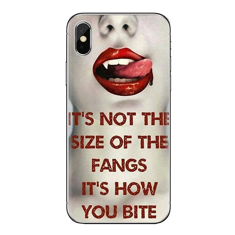 Чехол из термопластичного полиуретана Bite Me крови пикантные красные губы вампир