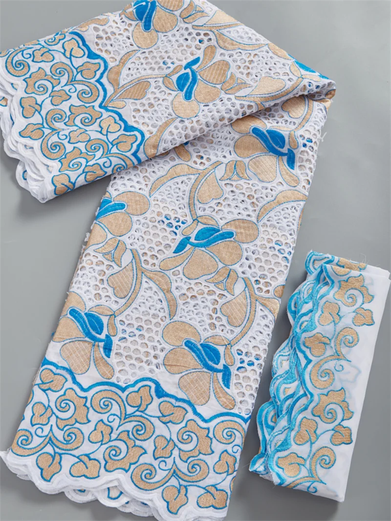 Африканская кружевная ткань Kalume 5 + 2 ярда красная швейцарская вуаль нигерийская