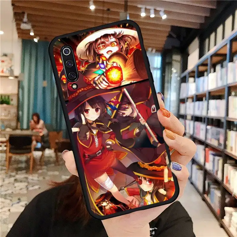 

konosuba megumin Phone Case For Xiaomi Redmi 4x 5 plus 6A 7 7A 8 mi8 8lite 9 note 4 5 7 8 pro