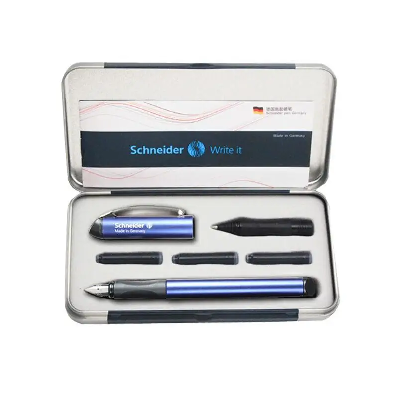 Ручка перьевая немецкая Schneider 0 5 мм двусторонняя ручка для подписи роскошная с